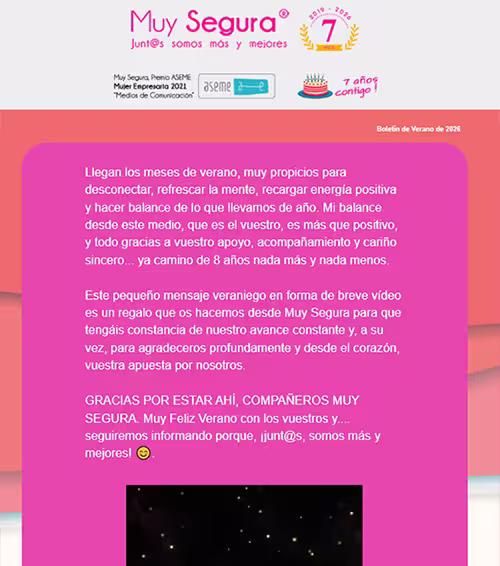 NEWSLETTER MUY SEGURA VERANO 2026