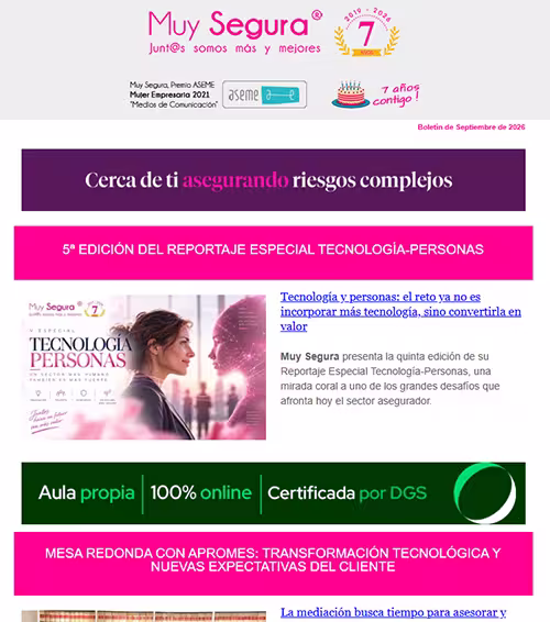 NEWSLETTER MUY SEGURA SEPTIEMBRE 2026