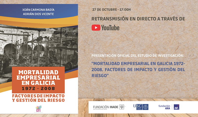 Fundación Inade, en colaboración con la USC, presenta el primer estudio realizado en España sobre la mortalidad del tejido empresarial y sus causas
