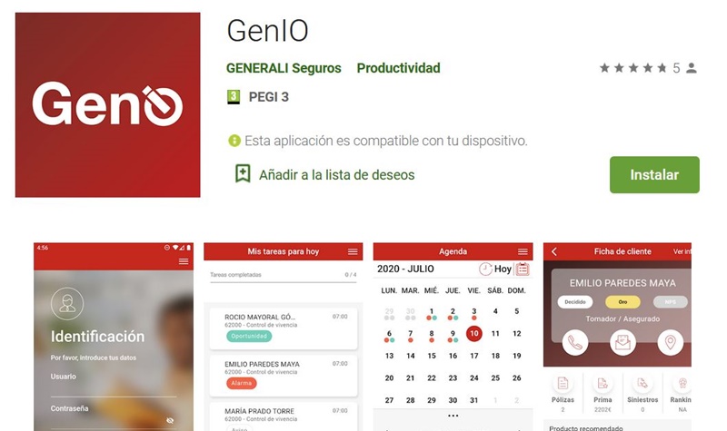 GENERALI acelera su proyecto de digitalización con el lanzamiento de GENIO, una app para agilizar la respuesta de los agentes exclusivos a sus clientes