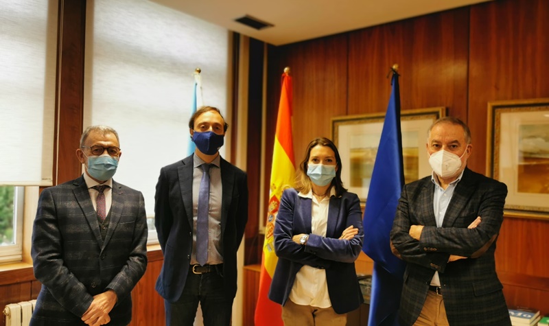 La EGAP, el Grupo Parlamentario del PSG y la Cámara de Comercio de Pontevedra, Vigo y Vilagarcía de Arousa reciben a Fundación Inade
