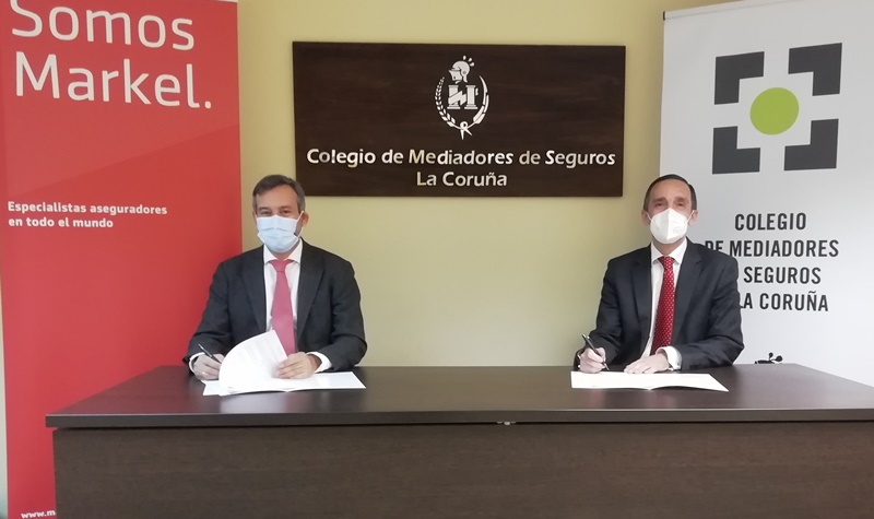 El Colegio de Mediadores de A Coruña y Markel España firman un convenio de colaboración para 2022